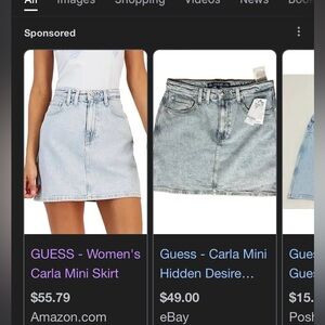 Guess denim skirt. 
Carla mini skirt 
Size 25